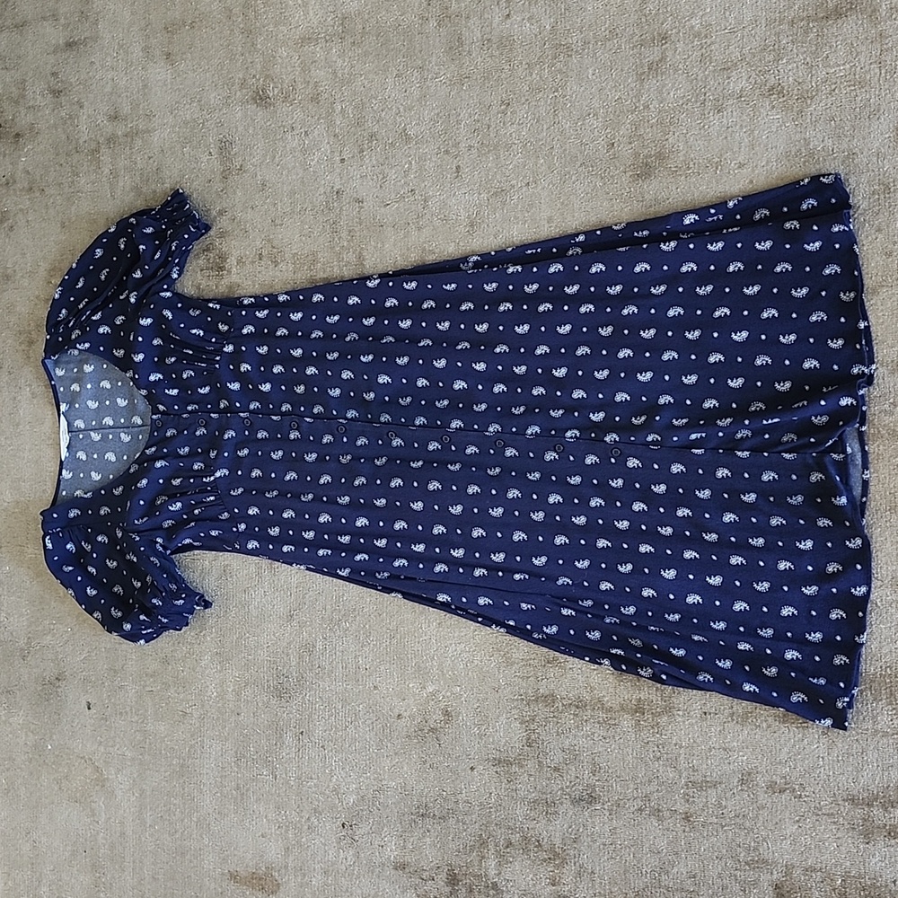 & Other Stories dress in blue and white